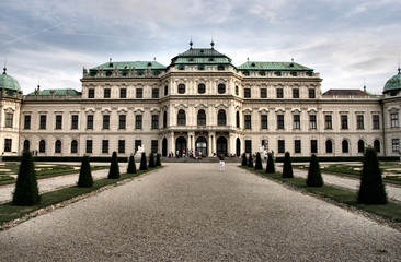 Obraz premium Belvedere castle in Vienna. Vintage landmark of Austria.