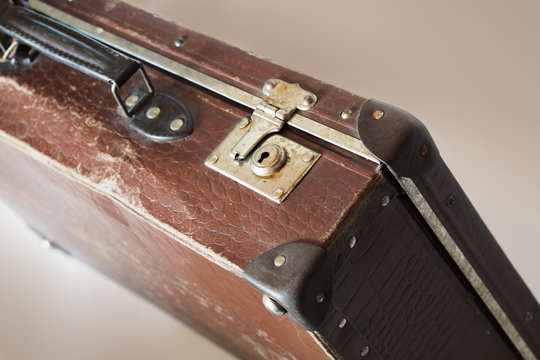 Lock of an old suitcase