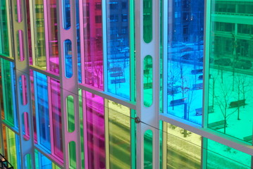 Vitre de couleur
