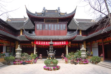 Crédence de cuisine en verre imprimé Temple temple-quartier yu jardin-shanghai