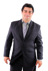 Young man using business fashion clothes .