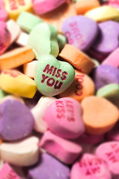 Miss you candy heart