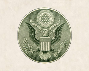 dollar bill detail - pyramid seal