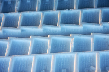 Obraz premium tire tracks in snow, nice texture and detail