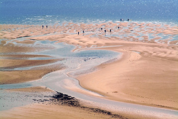 The beach at carteret, the cotentin peninsula