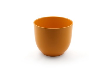 Orange flower pot