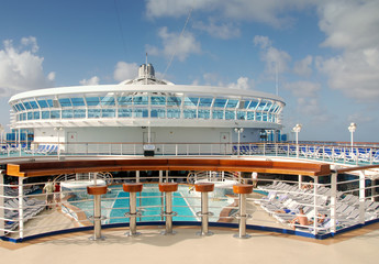 Cruise ship top deck