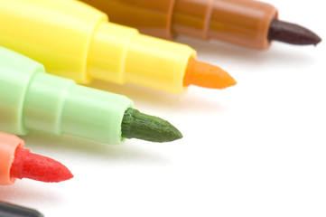 series object on white - soft-tip pen