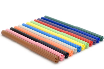 Fototapeta premium series object on white - soft-tip pen