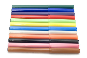 series object on white - soft-tip pen