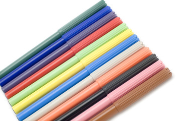 series object on white - soft-tip pen