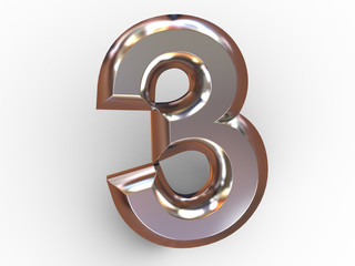 Obraz premium Three. 3d