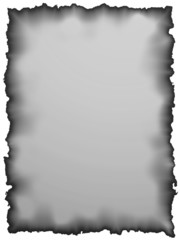 gray sheet of paper with torn edge