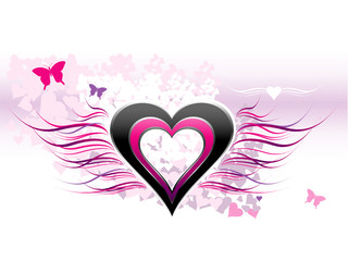 Love Abstract Background - Vector 