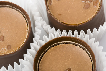 three chocolate sweet