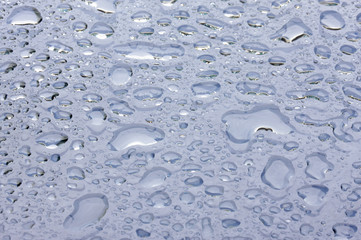 Water Drops on Glass