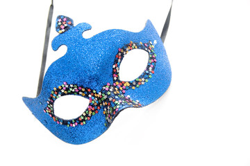 Blue carnival mask