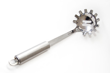 pasta spoon isolated on white