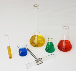chemicals flask