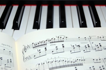 Piano music manuscript