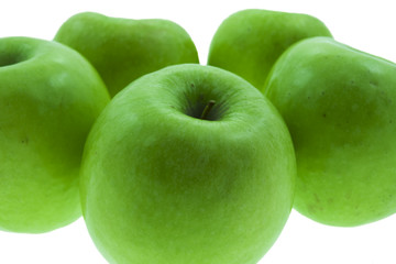 five green apples