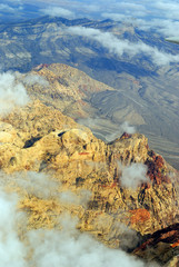 Aerial View of Red Rock Canyon near Las Vegas