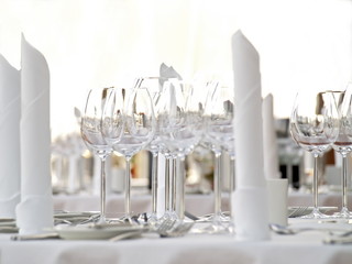 festlicher tisch set up
