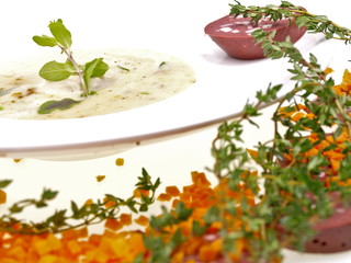 kartoffelsuppe mit blutwurst