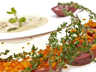 kartoffelsuppe mit blutwurst