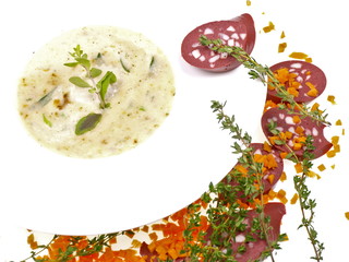kartoffelsuppe mit blutwurst