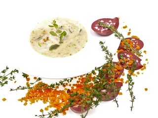 kartoffelsuppe mit blutwurst