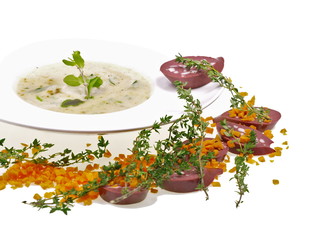 kartoffelsuppe mit blutwurst