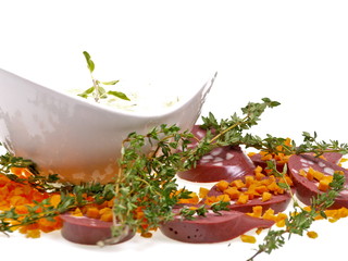 kartoffelsuppe mit blutwurst