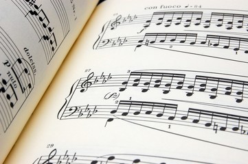 Piano music score