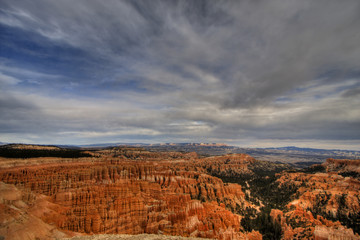 Hoodoo's in Bryce Canyon National Park in November