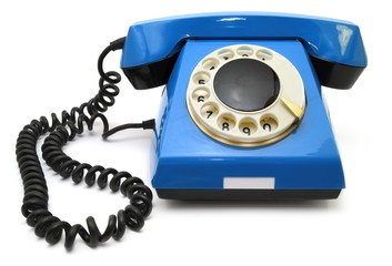Blue telephone