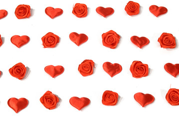 Fake Red Roses and Hearts