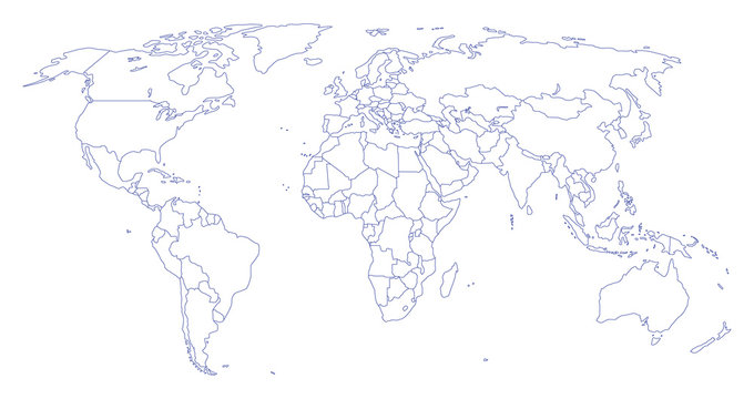 Weltkarte, Welt