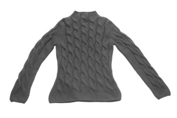 black sweater with pattern