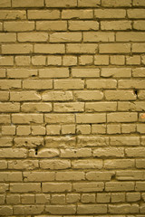 Old painted brick wall