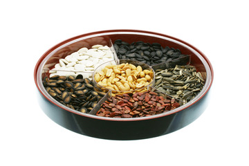 Chinese New Year snacks - assorted seeds and nuts 