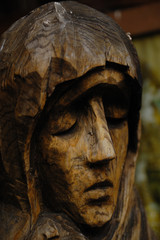 wooden face