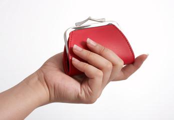 Obraz premium red purse