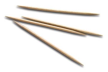 Toothpicks with clipping path