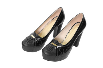 female shoes isolated on white
