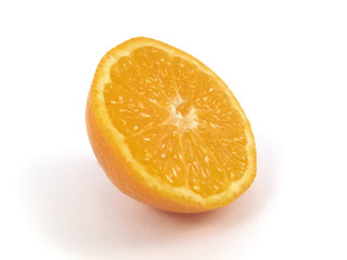 two half of tangerine
