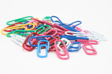 Colored pretty paper-clips