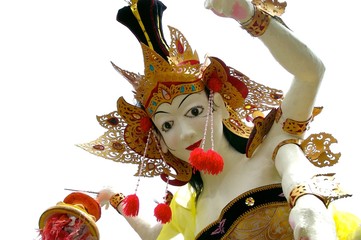 Umzugsfigur zum Neujahrsfest in Bali, Indonesien