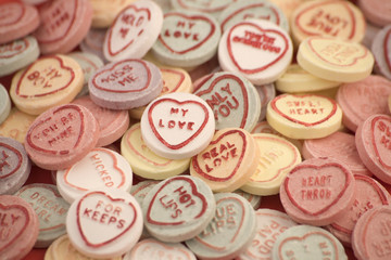Love heart candy