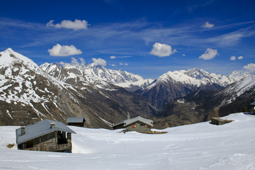 Fototapeta na wymiar Panorama Alpino Italiano